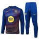 Chandal de Sudadera del Barcelona Nino 25-26 Azul Amarillo
