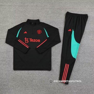 Chandal de Sudadera del Manchester United 2023-24 Negro
