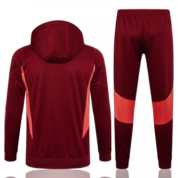 Chandal de Sudadera del Manchester United 23-24 Rojo Oscuro