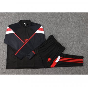 Chandal de Sudadera del Manchester United Nino 2024-25 Negro