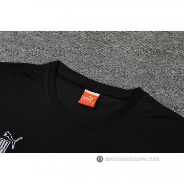 Chandal del AC Milan Manga Corta 22-23 Negro - Pantalon Corto