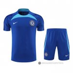 Chandal del Chelsea Manga Corta 22-23 Azul - Pantalon Corto