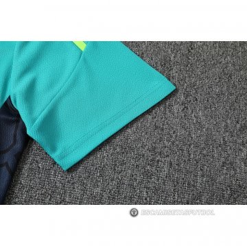 Chandal del Juventus Manga Corta 22-23 Azul y Verde - Pantalon Corto