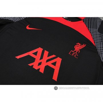 Chandal del Liverpool Manga Corta 22-23 Negro - Pantalon Corto