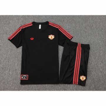 Chandal del Manchester United Manga Corta 25-26 Negro - Pantalon Corto
