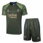 Chandal del Paris Saint-Germain Jordan Manga Corta 24-25 Verde - Pantalon Corto
