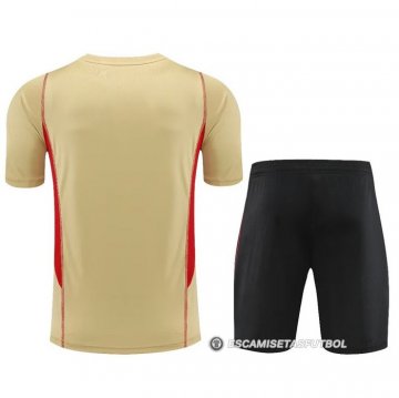 Chandal del Sao Paulo Manga Corta 2023-24 Amarillo - Pantalon Corto