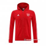 Chaqueta con Capucha del Arsenal 22-23 Rojo