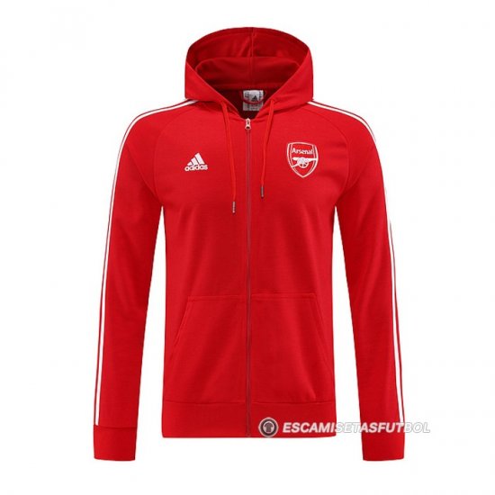 Chaqueta con Capucha del Arsenal 22-23 Rojo - Haga un click en la imagen para cerrar