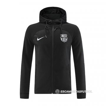 Chaqueta con Capucha del Barcelona 22-23 Negro