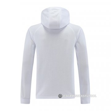Chaqueta con Capucha del Paris Saint-Germain 2022-23 Blanco