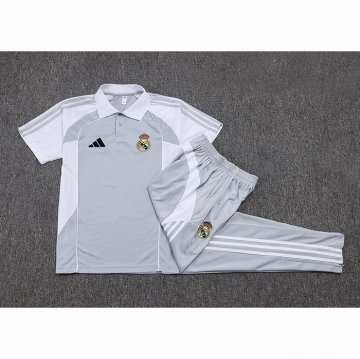 Conjunto Polo del Real Madrid 25-26 Gris