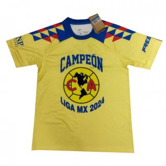 Tailandia Camiseta America Champion 24-25 Amarillo AAA