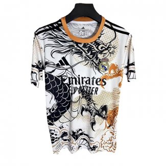 Tailandia Camiseta Real Madrid Dragon 25-26 Blanco Negro