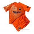 Camiseta Barcelona Portero Nino 21-22 Naranja