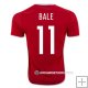 Camiseta Jugador de Bale la Selección de Gales 1ª 2016