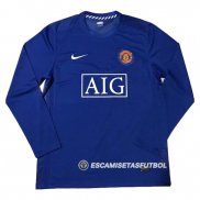 Camiseta Manchester United 2ª Manga Larga Retro 2007-2008