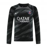 Camiseta Paris Saint-Germain Portero Manga Larga 23-24 Negro