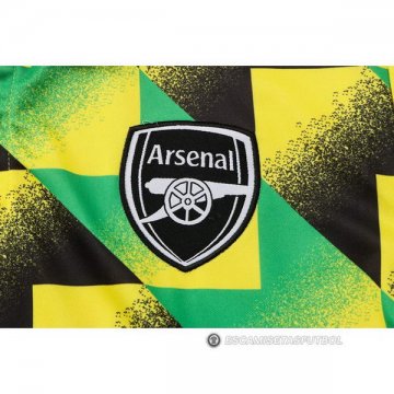 Camiseta Polo del Arsenal 22-23 Negro y Verde