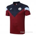 Camiseta Polo del Manchester City 2020/2021 Rojo