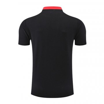 Camiseta Polo del Manchester United 22-23 Negro y Rojo