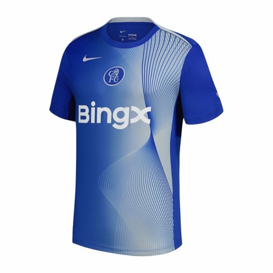 Camiseta Pre Partido del Chelsea 25-26 Azul - Haga un click en la imagen para cerrar
