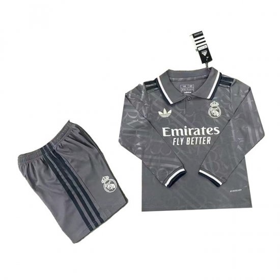 Camiseta Real Madrid 3ª Manga Larga Nino 24-25 - Haga un click en la imagen para cerrar