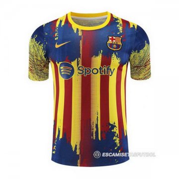 Camiseta de Entrenamiento Barcelona 23-24 Amarillo y Azul