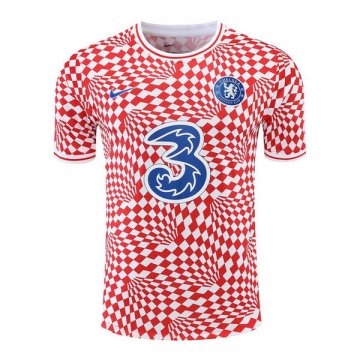 Camiseta de Entrenamiento Chelsea 22-23 Rojo y Blanco