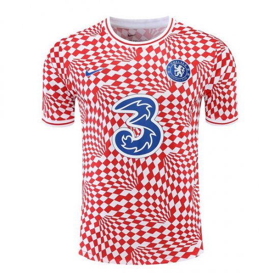 Camiseta de Entrenamiento Chelsea 22-23 Rojo y Blanco - Haga un click en la imagen para cerrar