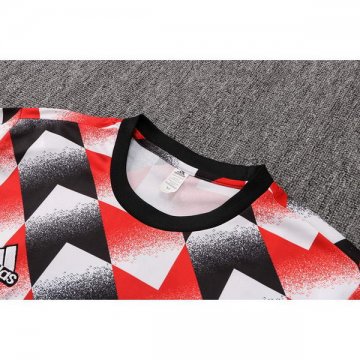 Camiseta de Entrenamiento Manchester United 22-23 Negro y Rojo