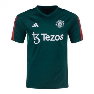 Camiseta de Entrenamiento Manchester United 23-24 Verde