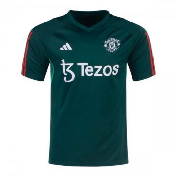 Camiseta de Entrenamiento Manchester United 23-24 Verde