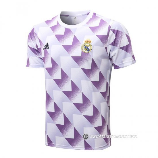 Camiseta de Entrenamiento Real Madrid 22-23 Blanco y Purpura - Haga un click en la imagen para cerrar