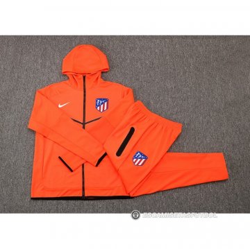Chandal con Capucha del Atletico Madrid 22-23 Naranja