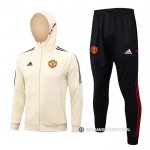 Chandal con Capucha del Manchester United 23-24 Amarillo