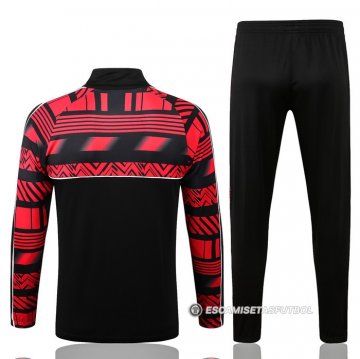 Chandal de Chaqueta del AC Milan 22-23 Rojo y Negro