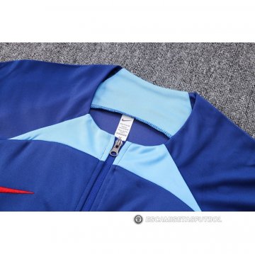 Chandal de Chaqueta del Barcelona 2022-2023 Azul