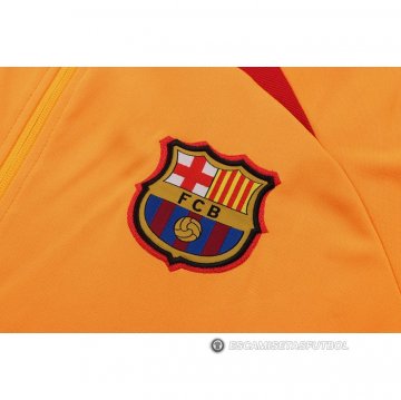 Chandal de Chaqueta del Barcelona 22-23 Naranja