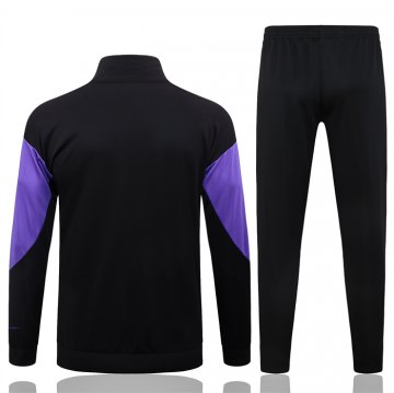 Chandal de Chaqueta del Barcelona Nino 25-26 Negro Purpura