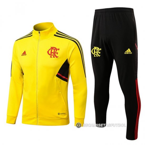Chandal de Chaqueta del Flamengo 22-23 Amarillo - Haga un click en la imagen para cerrar