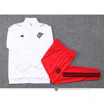 Chandal de Chaqueta del Flamengo 23-24 Blanco