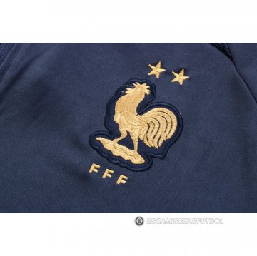 Chandal de Chaqueta del Francia 22-23 Azul Oscuro