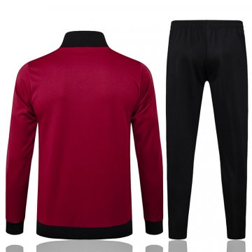 Chandal de Chaqueta del Manchester United Nino 2024-25 Rojo Oscuro