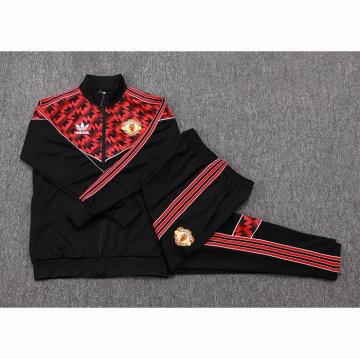 Chandal de Chaqueta del Manchester United Nino 25-26 Negro Rojo