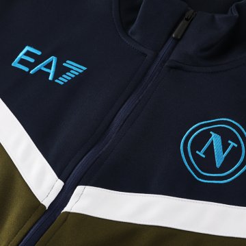Chandal de Chaqueta del Napoli 24-25 Azul Verde