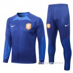 Chandal de Chaqueta del Paises Bajos Nino 22-23 Azul
