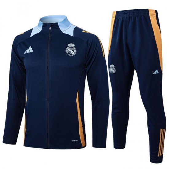 Chandal de Chaqueta del Real Madrid 2024-2025 Azul Oscuro - Haga un click en la imagen para cerrar