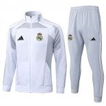 Chandal de Chaqueta del Real Madrid Nino 25-26 Blanco Gris