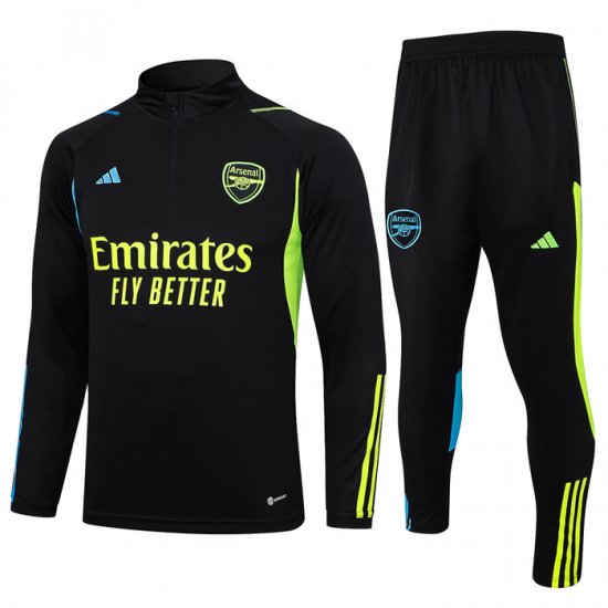 Chandal de Sudadera del Arsenal Nino 2023-24 Negro - Haga un click en la imagen para cerrar